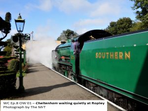 Schools Class loco Cheltenham resting at Ropley