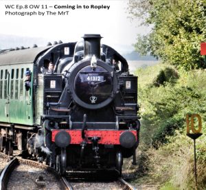 Passenger train coming in to Ropley